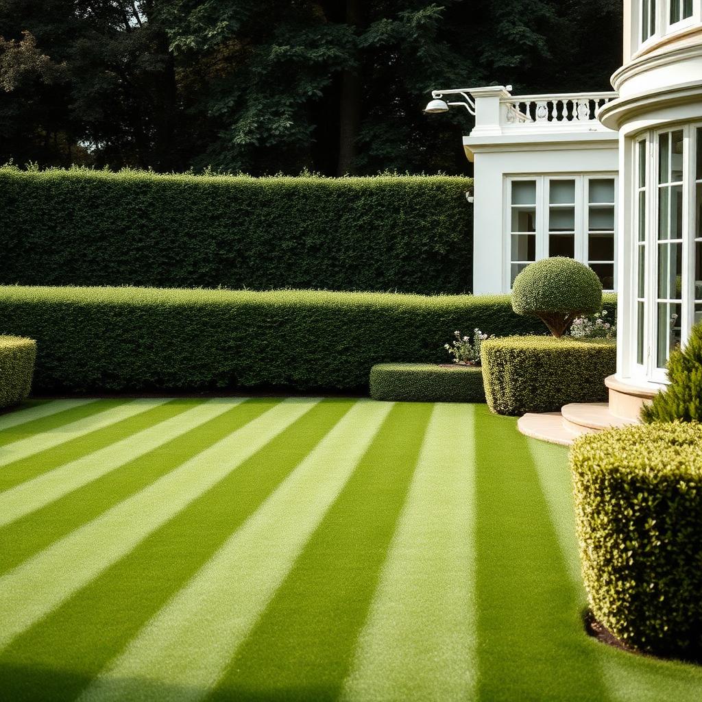 Üppige Gartenszene